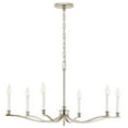 thumbnail image 2 of 52695PN Kichler Lighting Malene - 6 Light Chandelier-17.75 Inches Tall and 32 Inches Wide-Polished Nickel Finish, 2 of 8