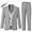 Grey, variant on CARETOO Boys Suit 4 Piece Slim Fit Boys Suits Jacket Vest Pants Tie for Kids Suits Sets Boy Formal Tuxedo Set
