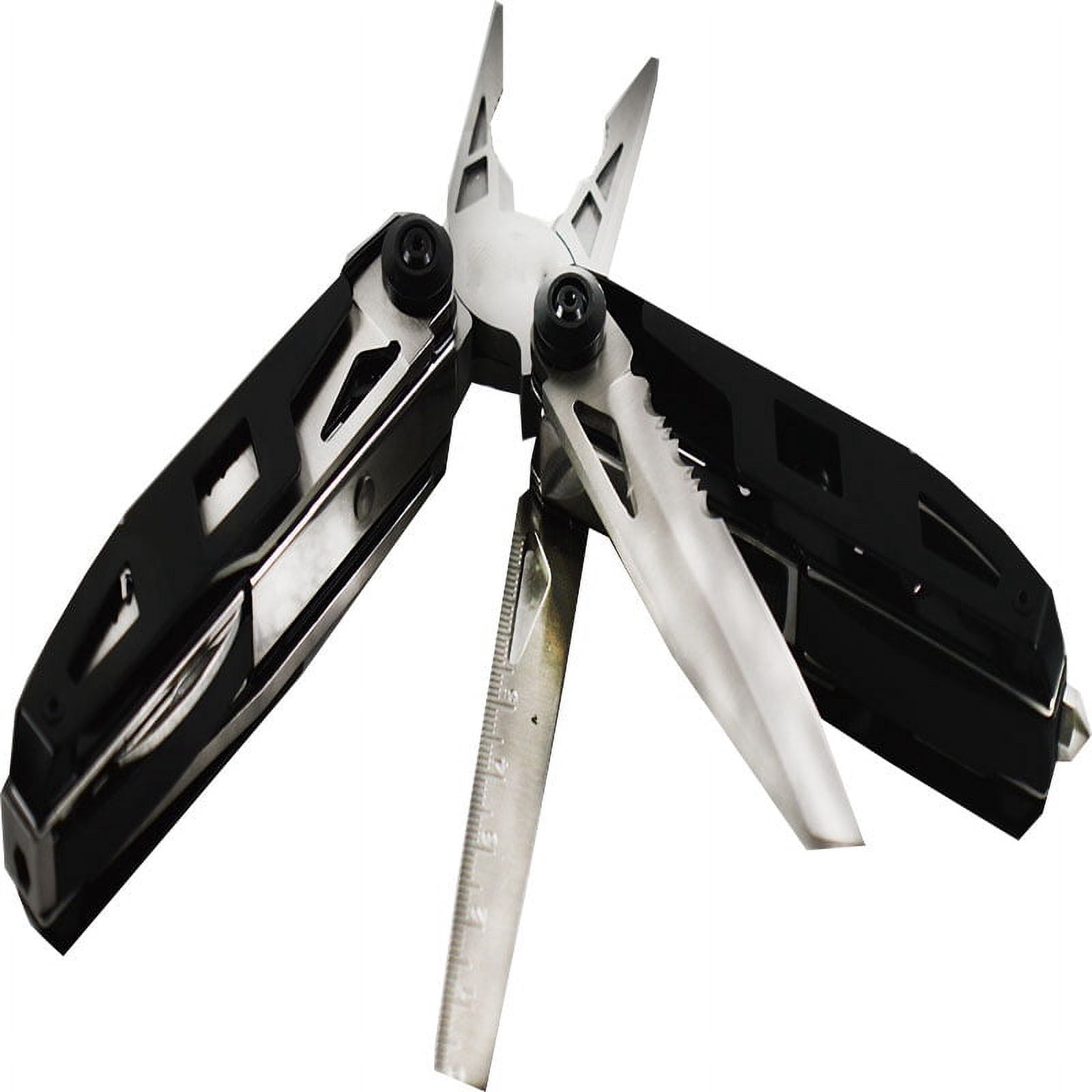TECHTONGDA Portable Multifunctional Outdoor Tool Pliers Tongs Forceps Multi-tool Pliers For Camping Hiking Black 420 Stainless Steel