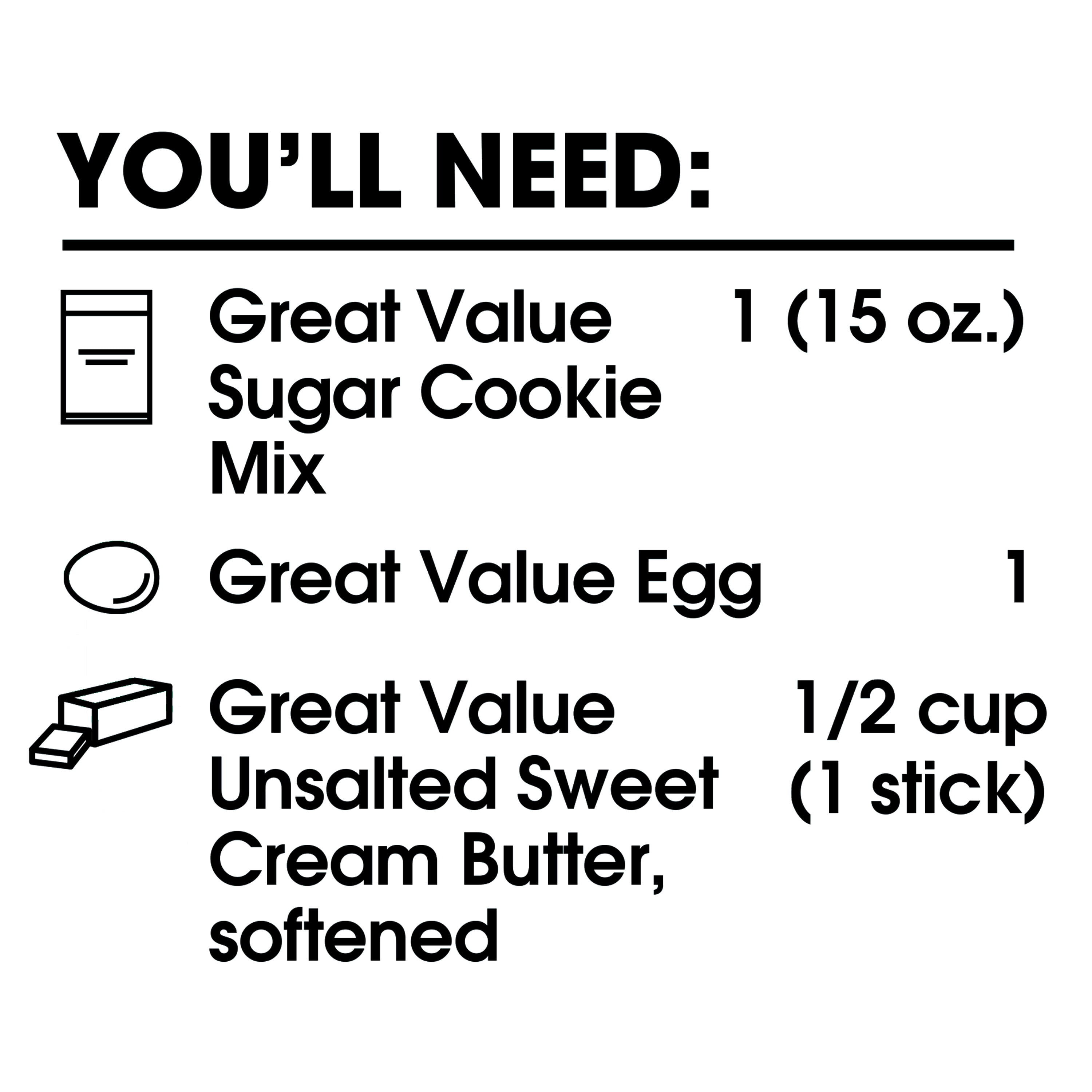 Great Value Sugar Cookie Mix, 15 oz