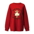 thumbnail image 2 of CLOISE Halloween Sweatshirts Women Fashion Ghost Print Pullover Sweatshirts Fall Long Sleeve Crew Neck Hoodies Shirts Comfy Drop Shoulder Blouses Holiday Gift Clothes Red 2XL Spooky, 2 of 3