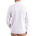 thumbnail image 2 of Men's-Cutter & Buck  White Utah Utes DryTec Traverse Stretch Eco Tri-Blend Quarter-Zip Pullover, 2 of 2