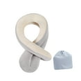 thumbnail image 3 of Almohada de viaje para el cuello, cojín de soporte cervical, soporte para la cabeza, duerme cómodamente en Beige grisáceo, 3 of 8