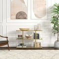 thumbnail image 4 of Evelyn&Zoe Greenwich 42" Wide Rectangular Console Table, Brass, 4 of 5