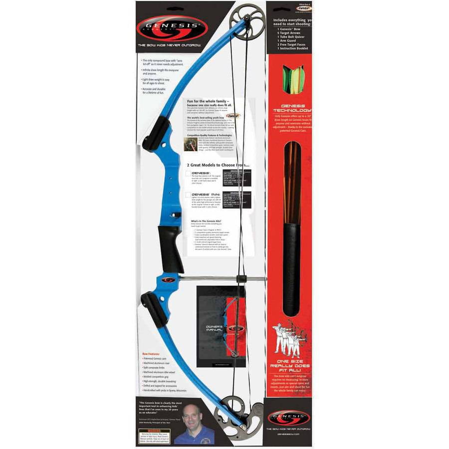 Genesis Archery Original Purple Compound Target Practice Bow Kit, Left