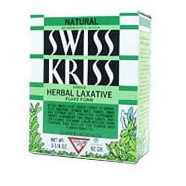 Swiss Kriss Herbal Laxative Flakes By Modern Products - 1.5 Oz, 3 Pack