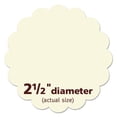 thumbnail image 7 of Print-To-The Edge Labels W/scalloped Edge, 2 1/2" Dia, Pearl Ivory, 72/pk | Bundle of 5 Packs, 7 of 7