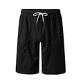 thumbnail image 3 of Sngxgn Men's Summer Beach Shorts Casual Lightweight Drawstring Shorts(Black,XXL), 3 of 3