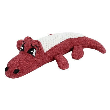 Plush Dog Toys, Chew Toys for Puppy Teething, Crocodile Plush Crinkle Interactive Tots Toy for Small Medium Large Dogs