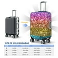 thumbnail image 6 of Balery Glitter Rainbow Luggage Cover Protector, Scratch And Dirt Resistant, Fits 18-32 Inch Luggage - X-Large, 6 of 9