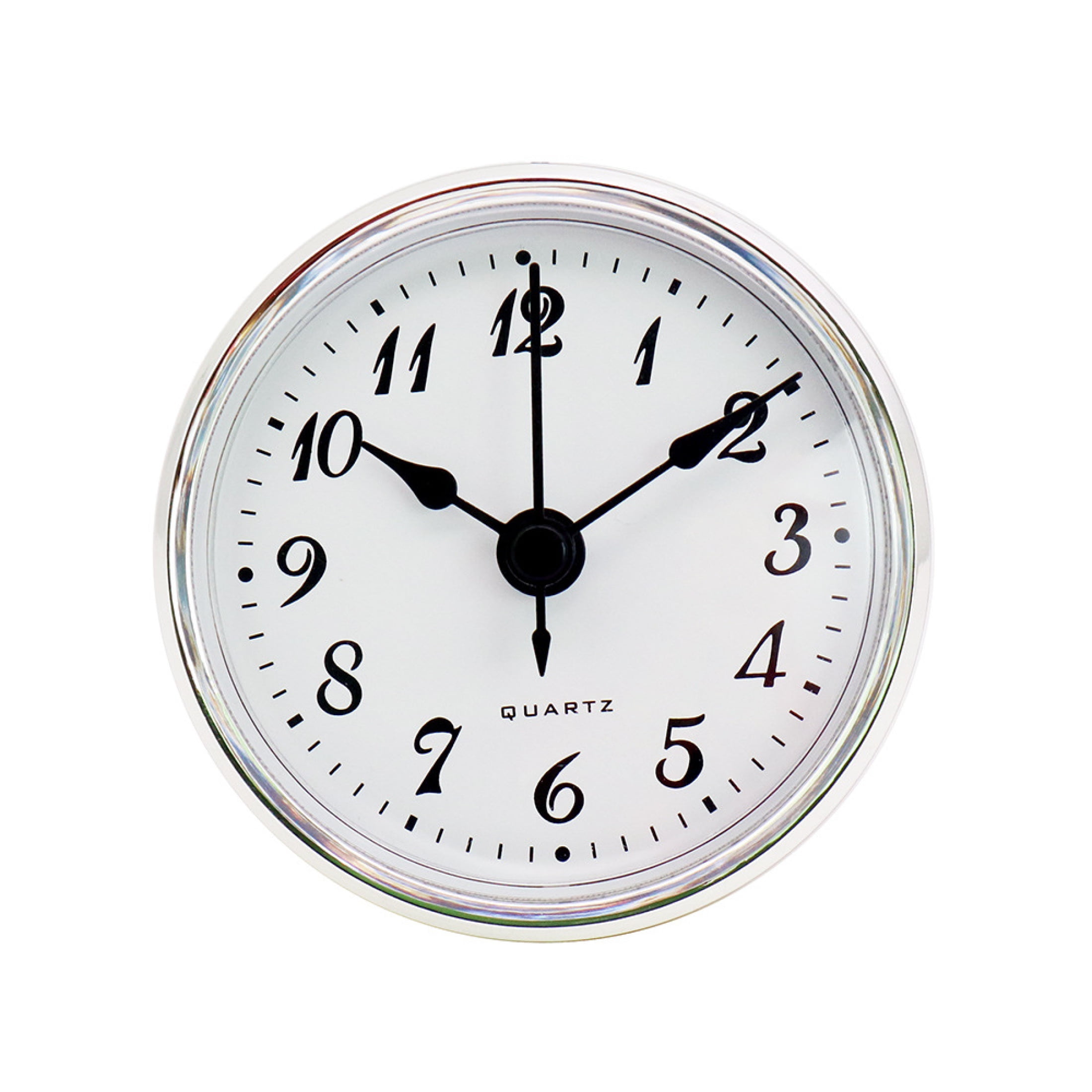EUBUY Quartz Clock 70mm Diameter Silent Without Ticking Creative Round