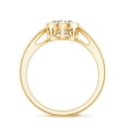 thumbnail image 3 of Rosec Jewels Lab Created Diamond 6x8 mm Oblong Engagement Ring - Ef -Vs Quality, 18K Yellow Gold, US 11.50, 3 of 9
