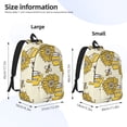 thumbnail image 4 of Daiia Cartoon Honey Pot Bee Sunflower Vintage Canvas Backpack for Men and Women ,Hiking Backpack,Travel Laptop Bag for School,Large Capacity Backpack, 4 of 8