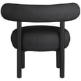 thumbnail image 4 of Meridian Furniture Bordeaux Black Boucle Fabric Accent Chair, 4 of 41