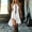 White, variant on Women's Sleeveless V-Neck Bandage Dress with Drawstring, Solid Summer Casual Fit