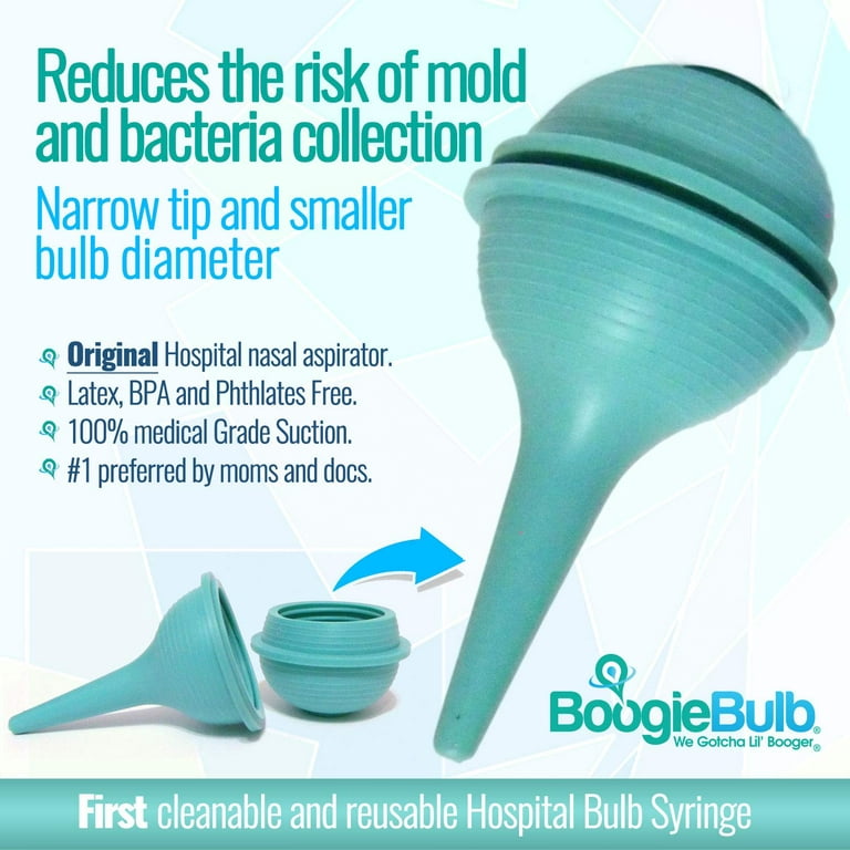 BoogieBulb Baby Nasal Aspirator and Booger Sucker for Smaller