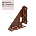 thumbnail image 4 of 4Pack Angle Corner Brackets 86mm x 86mm, Cold Rolled Steel Braces Joining Support with Screws (Brown), 4 of 6
