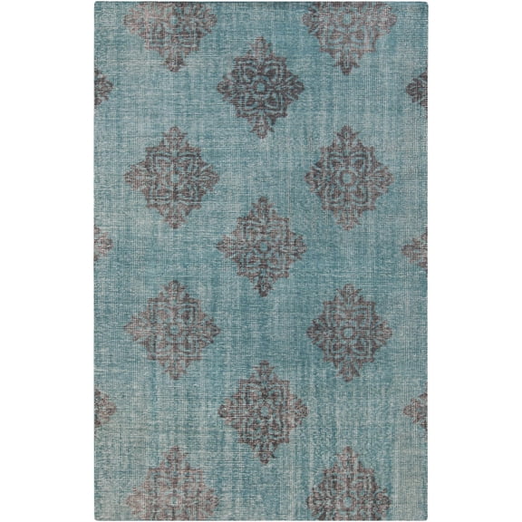 BoutiqueRugs Presidio Traditional, Transitional Area Rug - Light Green, Black - 2' x 3'