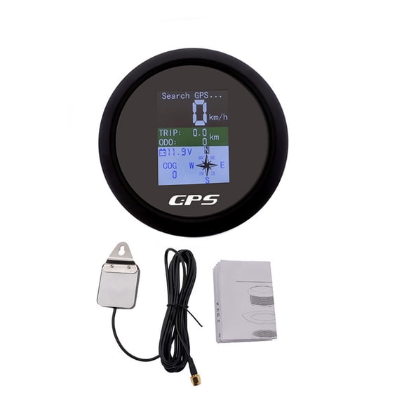 GPS Speedometer With GPS Antenna For Boat Car Motorcycle Yacht Odometer Trip ODO COG Voltmeter 9-32V Accessories Set ,Wide Application