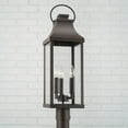 thumbnail image 4 of 3 Light Outdoor Post Lantern In Traditional Style-26.75 Inches Tall And 8 Inches Wide-Black Finish Capital Lighting 946432Bk, 4 of 7