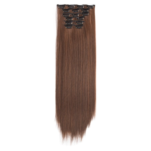 Pinces à Cheveux Pinces pour Cheveux Pinces d'Extension de Cheveux Réelles en Remy Mode Cheveux Longue Pince dans Extensions de Cheveux Tête Complète Perruque Droite