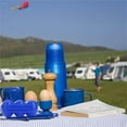 thumbnail image 6 of Portable Folding Egg Carrier Holder Storage Box Container for 6 Eggs (Blue), 6 of 6