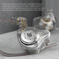 thumbnail image 3 of KZ EDX PRO HiFi Earphones Stereo Lossless Sound Wired Earbuds for Stage Travel Performance Standard Transparent, 3 of 4