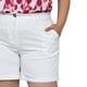 thumbnail image 4 of Short clásico de lino (talla extra), modelo 0136 (Blanco) Roman Fashion SH-ELY-0136-BLANCO, 4 of 5