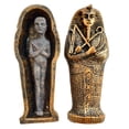 thumbnail image 6 of AOOOWER Ancient Egyptian Resin Coffin with Mummy Insert Figurine Egypt Pharaoh Statue Miniature Craft Sacrificial Props Collectible Home Decoration Gift, 6 of 8