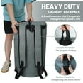 thumbnail image 5 of Caroeas Extra Large 125L Laundry Bag with Strong Adjustable Shoulder Straps, Laundry Backpack with Drawstring Closure, Laundromat Bag for Travel, College, Laundromat and Apartment, Dark Gray, 5 of 8