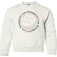 thumbnail image 2 of Inktastic Volleyball Gifts for Girls Youth Sweatshirt, 2 of 4