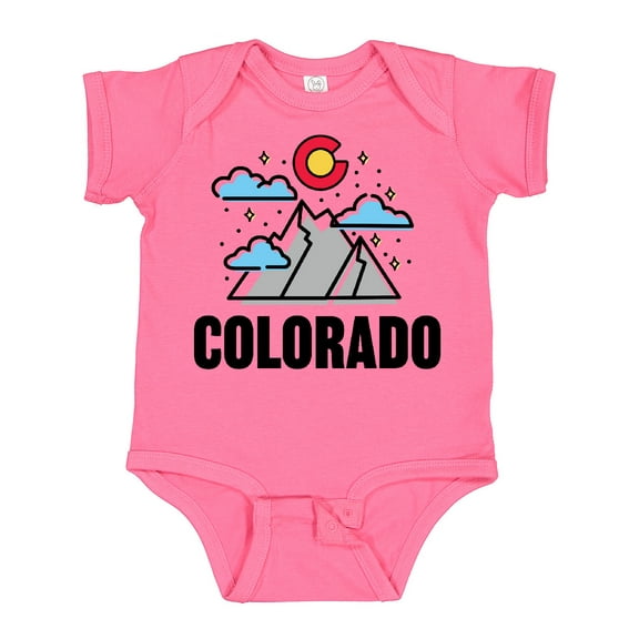 Inktastic Colorado Mountains and Clouds Boys or Girls Baby Bodysuit