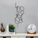 thumbnail image 5 of Metal Wall Art Minimalist Face Lines Wall Hanging Abstract Decor, C, 5 of 5