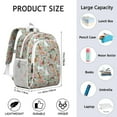 thumbnail image 6 of Cute Boxer Dog and Flowers Florals Backpack for School,Cute School Bag,Schoolbag with Adjustable Shoulder Straps & Padded Back,15"x11.42"x5.5", 6 of 6