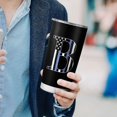 thumbnail image 3 of Personalized Gifts for Men, Birthday Gifts for men, Anniversary Birthday Gifts for him Dad, Grandpa, Uncle, Brother, Friends, American Flag Tumbler - 20oz - B, 3 of 6