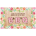 thumbnail image 5 of Floral Design Baby Shower Banner Polyester BBQ Event Decor for Baby Shower Gender Reveal BBQ Party, 5 of 6