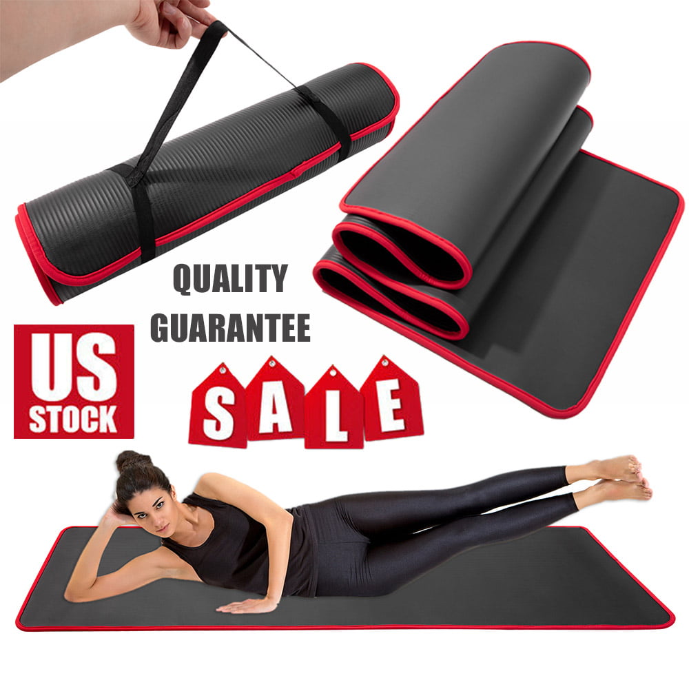 Umi Eco Yoga Mat Extra Large Non-Slip Pilates Mat Thick TPE Workout Exercise Mat with Free Carry Strap for Home Gym Use Brand 