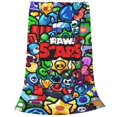 thumbnail image 2 of Manta de franela cálida y acogedora de Brawl Stars para sala de estar, dormitorio, cama, sofá, coche, mantas de vellón para todas las estaciones, regalos para niños, adolescentes y adultos, 50 x 40, 2 of 8