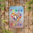 thumbnail image 2 of Peace Love Pride Shiba Inu with Rainbow Sunglasses LGBT LGBTQ+ Vertical Metal Aluminum Sign Shibas Dog Lovers Gifts Idea Wall Art Home Decor - 01004, 2 of 5