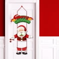 thumbnail image 2 of 2023 Decoración navideña Colgante para puerta Colgante de dibujos animados Noel Hombre de jengibre Santa Claus Colgador de puerta Feliz Navidad Navidad, 2 of 5