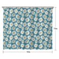 thumbnail image 5 of Blue Daisy Flower Floral Pattern Shower Curtain 84"x72" ,Bathroom Decorative Shower Curtains Set with 12 Hooks,Modern Waterproof Washable Shower Curtain, 5 of 6