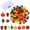 Multicolor, variant on Konghyp 100Pcs Thanksgiving Decorations Plastic Pumpkin Maple Leaf Vase Fillers, Sensory Play Items, Fall Home Decor, Miniature Autumn Crafts, Festive Centerpieces
