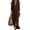 Brown, variant on Womens Front Split Maxi Dress, Collared Button Down Long Dress, Solid Color Casual Summer Spring Dresses with Side Slit, Sky Blue, 2XL