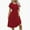 Red, variant on Uaswgudfs Women's Sleeveless Tank Dress with Cinched Waist - Flowy Casual Summer Sundress & Pleated Skirt for Versatile Wear Yellow L