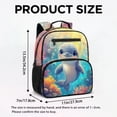 thumbnail image 6 of Yuyamidu Cute Dolphin Toddler Preschool Backpack for Boys Girls, 13.5 Inch Kids School Bag with Padded Shoulder Straps and Multi-Pocket Design for Daycare and Kindergarten, 6 of 6