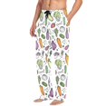 thumbnail image 2 of FORMRS Mens Pajama Pants with Pockets Sleepwear Lounge Bottoms Sizes S-2XL, Purple Vegetables Pattern, 2 of 7