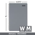 thumbnail image 4 of 2025 Office Depot Weekly/Monthly Appointment Book, 5" x 8", Silver, January To December, OD710330, 4 of 6