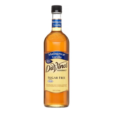 Da Vinci Sugar Free Syrup, Madagascar Vanilla, 750 mL (Glass)