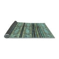 thumbnail image 2 of Ahgly Company Indoor Rectangle Abstract Light Blue Modern Area Rugs, 4' x 6', 2 of 4