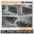 thumbnail image 2 of HORUSDY 64 inch Adjustable Storage System Wall Mount Tool Organizer Hangers Mop Broom Holder Shovel Rake, 2 of 7